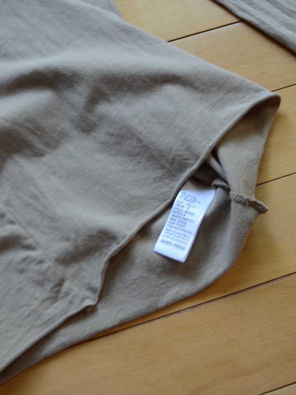 Standard James Perse Long Sleeve Tee Top T Shirt Size 1 - Picture 4 of 5